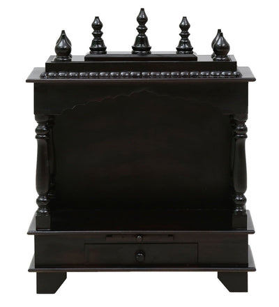 Sheesham MDF Wooden Pooja Temple For Office | DDASSWT2412DP - D'DASS Store