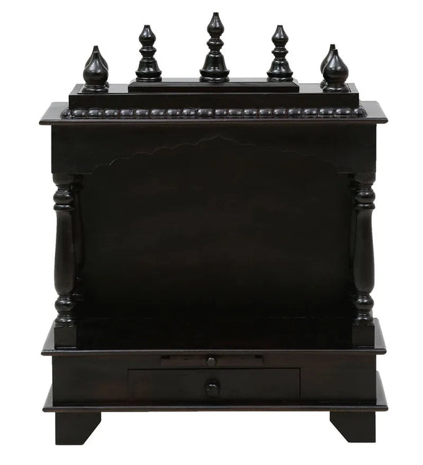 Sheesham MDF Wooden Pooja Temple For Office | DDASSWT2412DP - D'DASS Store