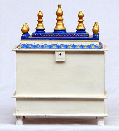 Sheesham Wood &amp; MDF Pooja Temple For Home &amp; Office | DDASSWT1518WB - D'DASS Store