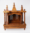 Sheesham MDF Wooden Pooja Temple Puja Mandap For Home | Foldable Mandir