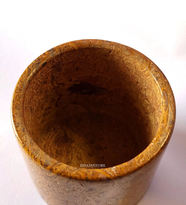 Jaisalmer Fossil Habur Stone Small Glass (100% Authentic) | DDASSGLASS02 - D'DASS Store