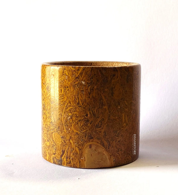 Jaisalmer Fossil Habur Stone Small Glass (100% Authentic) | DDASSGLASS02 - D'DASS Store