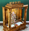 Solid Wood Pooja Mandir & Mandap with Gopuram