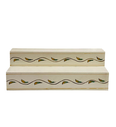 Handpainted Steps Altar for Wooden Home Temple | GOLU Stand Kolu Padi (Set of 2) - D'DASS Store