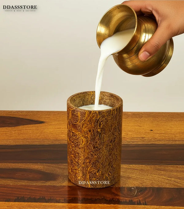 Jaisalmer Fossil Habur Stone 5" Inches Glass (100% Authentic) | DDASSGLASS05 - D'DASS Store