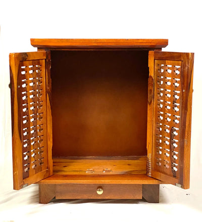 Solid Sheesham Wooden Home Temple and Mandap for Home and Office | DDASSWTSOLID110 - D'DASS Store