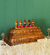 Hand Carved Solid Wood Gopuram for Pooja Mandapam | DDASSGPRM12 - D'DASS Store