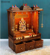 South Indian Style Solid Sheesham Wood Pooja Mandapam | Pooja Altar - D'DASS Store