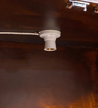 Copper MDF Sheesham Big Wooden Pooja Cabinet With Door For Home and Office | DDASS2417_Copper - D'DASS Store