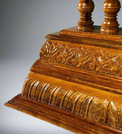 Hand Carved Solid Wood Gopuram for Pooja Mandapam | DDASSGPRM12 - D'DASS Store