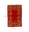 Handmade Red Velvet Puja Aasan | Puja Altar Cloth / Chowki Aasan / Kapda Mat for Puja Table for Puja Home Mandir and Temple - D'DASS Store