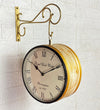 12" Golden Classic Double Sided Platform Wall Clock