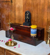 Copper Wooden Steps Altar for Wooden Home Temple | GOLU Stand Kolu Padi