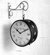 12" Blue Classic Double Sided Platform Wall Clock