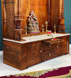 South Indian Style Solid Sheesham Wood Pooja Mandapam | Pooja Altar - D'DASS Store
