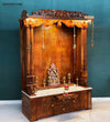 South Indian Style Solid Sheesham Wood Pooja Mandapam | Pooja Altar - D'DASS Store