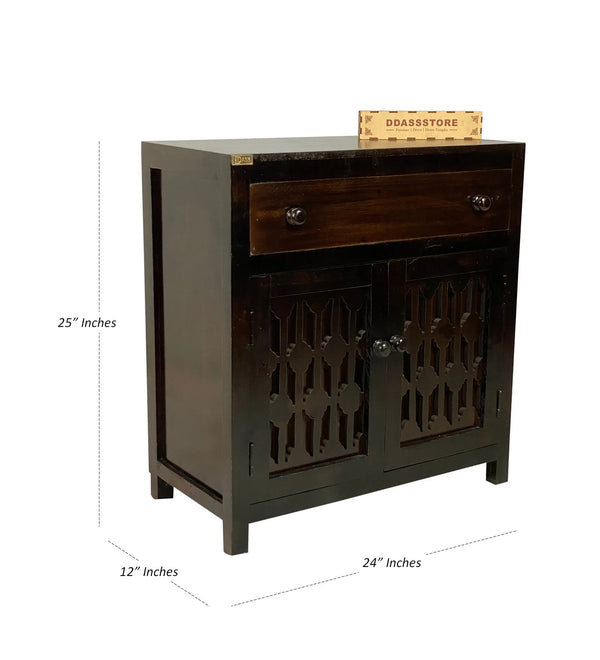 Wooden Puja Temple Cabinet for Home | WT2425Cabinet_Dist - D'DASS Store