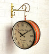 12" Multicolored Classic Double Sided Platform Wall Clock