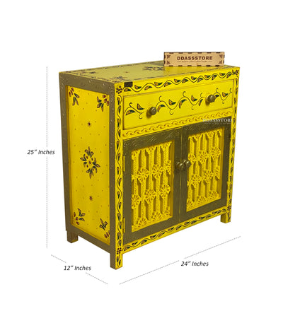 Wooden Puja Temple Cabinet for Home | WT2425Cabinet_YG