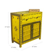 Wooden Puja Temple Cabinet for Home | WT2425Cabinet_YG - D'DASS Store