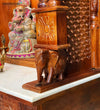 South Indian Style Solid Sheesham Wood Pooja Mandapam | Pooja Altar