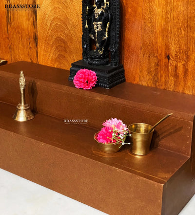 Wooden Steps Altar for Wooden Home Temple | GOLU Stand Kolu Padi (Set of 2) - D'DASS Store