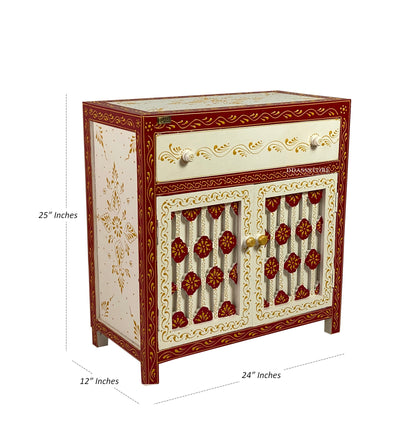 Wooden Puja Temple Cabinet for Home | WT2425Cabinet_WR