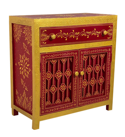 Wooden Puja Temple Cabinet for Home | WT2425Cabinet_Multi - D'DASS Store