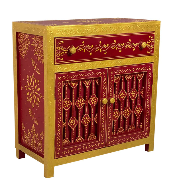 Wooden Puja Temple Cabinet for Home | WT2425Cabinet_Multi - D'DASS Store