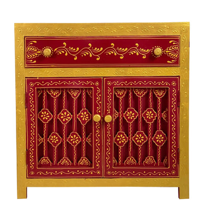 Wooden Puja Temple Cabinet for Home | WT2425Cabinet_Multi - D'DASS Store