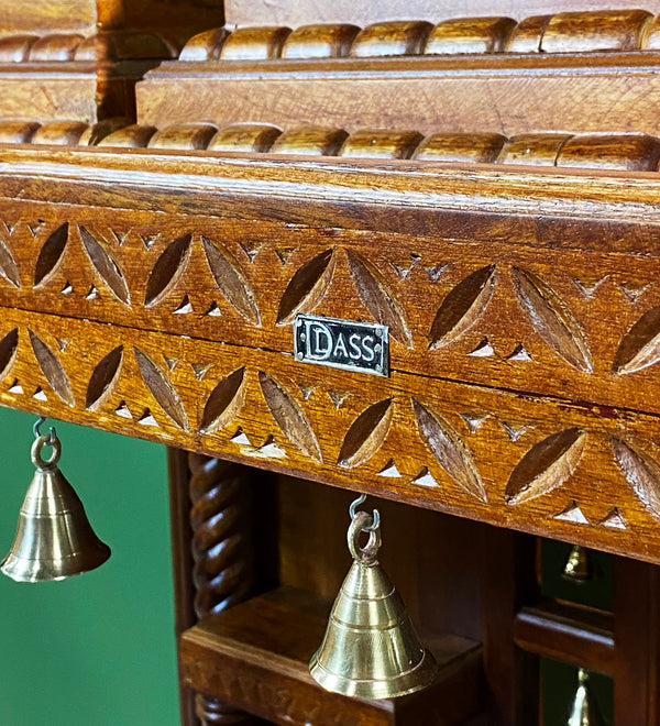 South Indian Style Solid Sheesham Wood Pooja Mandapam | DDASSMANDAP137