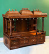 South Indian Style Solid Sheesham Wood Pooja Mandapam | DDASSMANDAP137