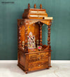 Navratri pujan essential -60" South Indian Style Saagwan Sheesham Wood Pooja Mandap | DDASSMANDAP152 - D'DASS Store