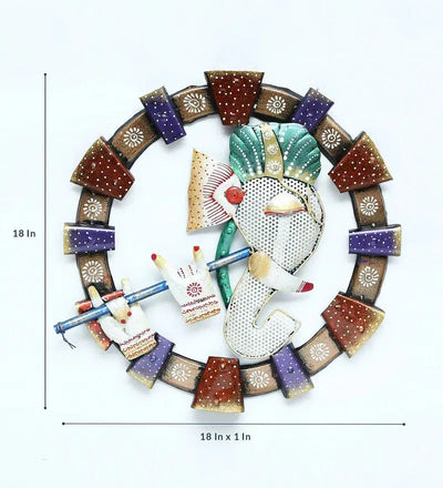 multicolour-iron-gajanand-wall-hanging-for-d-cor-by-d-dass-multicolour-iron-gajanand-wall-hanging-fo-np3kmw