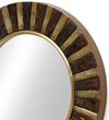 18 Inch Multicolour Handpainted MDF Decorative Wall Mirror