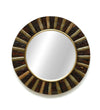 18 Inch Multicolour Handpainted MDF Decorative Wall Mirror