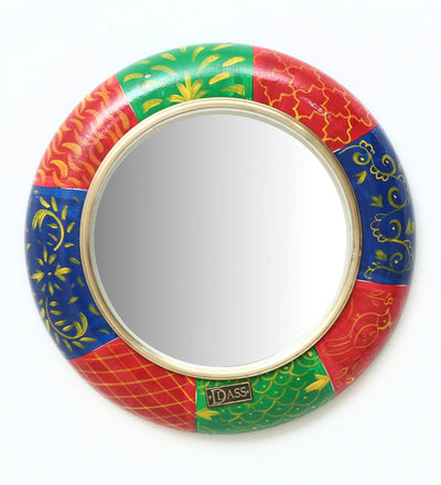multicolour-pinewood---mdf-peacock-wall-mirror-by-d-dass-multicolour-pinewood---mdf-peacock-wall-mir-aobqkd