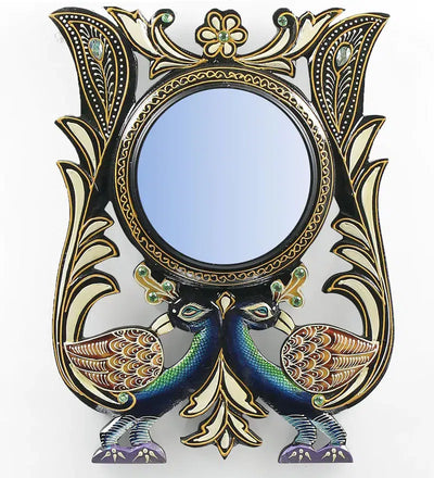 multicolour-pinewood---mdf-peacock-wall-mirror-by-d-dass-multicolour-pinewood---mdf-peacock-wall-mir-mnj2sk