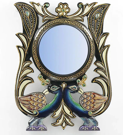 multicolour-pinewood---mdf-peacock-wall-mirror-by-d-dass-multicolour-pinewood---mdf-peacock-wall-mir-mnj2sk