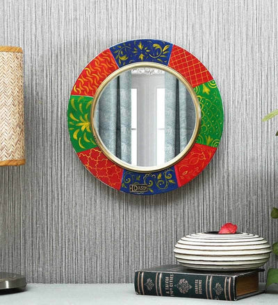 multicolour-pinewood-mdf-peacock-wall-mirror-by-d-dass-multicolour-pinewood-mdf-peacock-wall-mir-pfjkbw