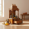 Navratri pujan essential -60" South Indian Style Saagwan Sheesham Wood Pooja Mandap |DDASSMANDAP151