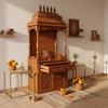 sri tirumalagiri venkateshwara swamy temple- 90" South Indian Style Saagwan Sheesham Wood Pooja Mandap |DDASSMANDAP146