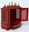 Wall hanging Sheesham MDF Wooden Pooja Mandir for home | DDASSWT2412RRD - D'DASS Store