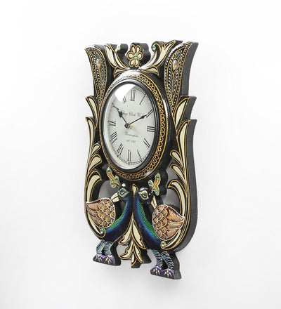 shrinath-multicolour-mdf-12-x-1-5-x-16-inch-classic-mayur-painted-handicraft-wall-clock-shrinath-mul-pfesa6
