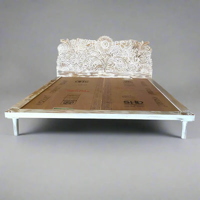 Farm Style Solid Wood King & Queen Size Bed - D'DASS Store