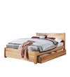 Jeh Solid Wood King & Queen Size Storage Bed