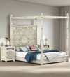 Heritage Canopy Solid Wood Four Poster Bed by D'DASS Store