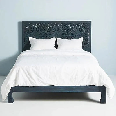 Diu HandCarved Wooden King & Queen Size Bed - D'DASS Store