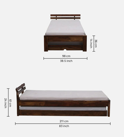 French Solid Wood Trundle Bed by D'DASS Store - D'DASS Store