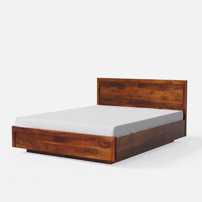 Bassil Solid Wood King & Queen Size Storage Bed - D'DASS Store